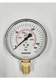 Resim Çap 100 ALTtan 160 Bar Kuru Manometre - Pakkens 