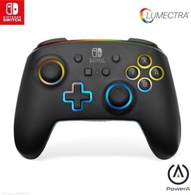 Resim PowerA Enhanced Wireless Controller for Nintendo Switch with Lumectra, wireless video game controller, gaming controller, officially licensed, RGB controlle 