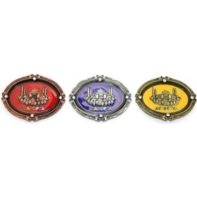 Resim İstanbul Temalı Metal Magnet Ayasofya Kabartmalı 
