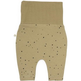 Resim Yüksek Bel Pantolon Bebek Cosmos Haki Organik Pamuk - Haki Dots / 12-18 Ay 