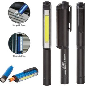 Resim Firmalara Özel Logolu 5110 Siyah Metal Penlight & El Feneri-5 Ade 