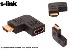 Resim S-link SL-HH66 Hdmı Erkek To Hdmı Dişi 90 Derece Yatay Çevirici 