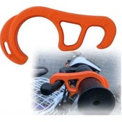 Resim Pazly Orta Ağır Ve Taşınabilir Bisiklet/motosiklet Fren Kilidi - Portatif Park Güvenliği Kancası, 15g Hafif, Pp Plastik, Turuncu Turuncu 