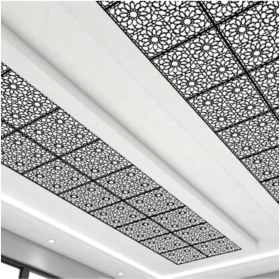 Resim Bazaar Avm 60X60 cm Asma Tavan Uyumlu LED Döşenebilir- Tavan Paneli-Siyah Renk 