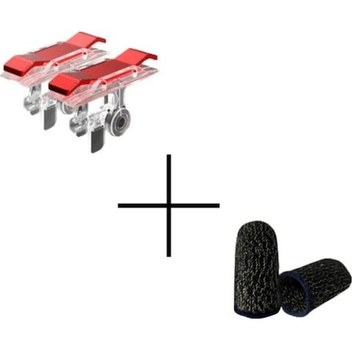 Pubg Parmaklık Eldiveni 2 Çift 4 Adet E-spor Mobile Parmak Eldiven Ultra Hassasiyet Mavi