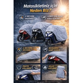 Resim SAVEK Yamaha Tracer 7 Uyumlu Lastikli Motosiklet Brandası Su Geçirmez Motorsiklet Örtüsü 