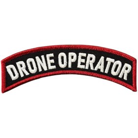 Resim Ex Patch Siyah Zemin Drone Operator Yazılı Patch 11 X 2.5 Cm 