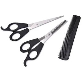 Resim Berber - Kuaför Traş Seti ( 3 Parça Özel Set ) 
