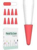Resim Microcase Apple Pencil 1-2 Stylus Uyumlu Kalem Ucu Koruyucu 8in1 