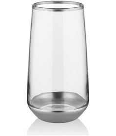 Resim The Mia Glm0010 Glam Su Bardağı Uzun 6 Parça Gümüş 