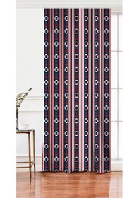 Resim Deniz Konseptli, Çizgili, Çapa, Tek Kanat Fon Perdesi 