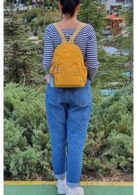 Resim Duomino Sarı Sırt Çantası Günlük Mini Boy By Nemo Group-Sarı 