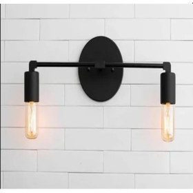 Resim RİOLİGHT MODERN İKİLİ SİYAH METAL DUVAR APLİK Siyah 