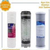 Resim Daire Girişi Su Arıtma Silifozlu Tip Yedek Filtresi 3 Lü Filtre (380184016) 