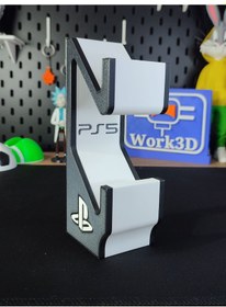 Resim Ps5 Dualsense Çift Oyun Kolu Standı 3d Baskı Masaüstü Tutucu Siyah - Beyaz 