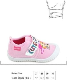 Resim Gezer Kışlık Cırtlı Ayarlanabilir Rahat Taban Kız Çocuk Panduf Ayakkabı GA2KPM.03377.00 