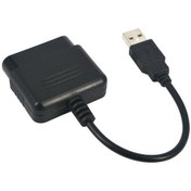 Resim USB To Ps2 Pc Bilgisayar Oyun Kolu Çevirici Dönüştürücü 