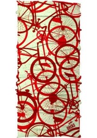 Resim Bisiklet Desen Maske 4 Mevsim Motosiklet Ve Outdoor Bandana - Balaklava Dn0361 Kırmızı 