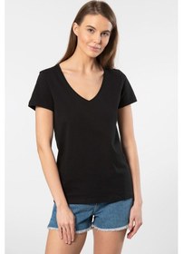 Resim Wtshirt - Milano Kadın T-shirt /siyah Çok Renkli 