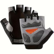 Resim 1 Çift Evrensel Erkekler ve Kadınlar Yarım Parmak Fitness Eldivenleri, Siyah, Polyester, Kanca ve Döngü Kapanışı, Örgü, Elde Yıkan, Fitnes için 
