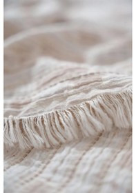 Resim Ecocotton Merisa Bej %100 Organik Pamuk Müslin Çift Kişilik Pike Takımı Bej 