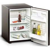 Resim ISM İçecek Soğutucu Minibar Blok Kapılı Mini Buzdolabı Siyah Sessiz Minibar Otel Tipi 40 Litre 