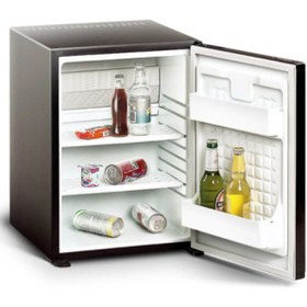 Resim ISM İçecek Soğutucu Minibar Blok Kapılı Mini Buzdolabı Siyah Sessiz Minibar Otel Tipi 40 Litre 