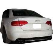 Resim Paşa Tuning Audi A4 B8 2008 - 2012 S4 Arka Tampon Eki - Difüzör ( Plastik) 