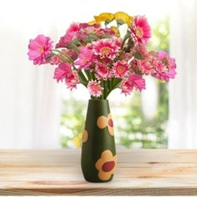 Resim Lijinxu Seramik Boyalı Vazo Düğün Raf Yemek Masası Yeşil Diğer 