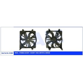 Resim KALE 413800 FAN MOTORU DAVLUMBAZLI ACCENT ACCENT I 120W-312MM 