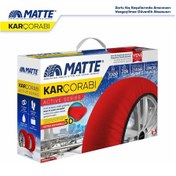 Resim Matte Active Series Oto Araba Lastik Anti Patinaj Kar Çorabı Kırmızı Xxl 3 