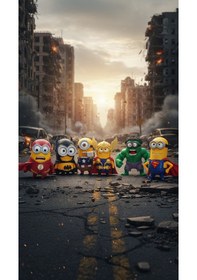 Resim Superman Minion Figür 14 Cm 