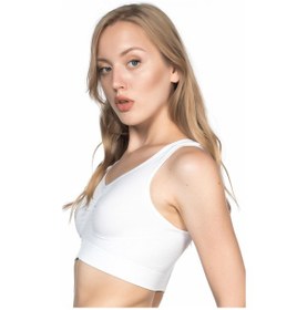 Resim Moon Wear Beyaz Mı Emay 4001 Soft Sporcu Büstiyer Beyaz 