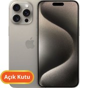 Resim Apple iPhone 15 Pro YD Sıfır Açık Kutu | 128 GB Natürel Titanyum 