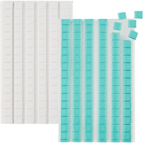Resim Çok Amaçlı Yapışkan Duvar Stickerları, Yeniden Kullanılabilir Çıkarılabilir Poster Yama, Asılı Eşyalar İçin Kil Yapıştırıcısı, Plastik Uyumlu, Tüp Konteyner, Beyaz ve Turkuaz 