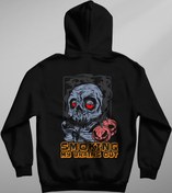 Resim JACOS Arka Baskılı Hoodie 3 Iplik Şardonlu Smokingout Model 