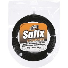 Resim Sufix K-braid İp Misina Black 44lb - 100mt 19kg 2x 