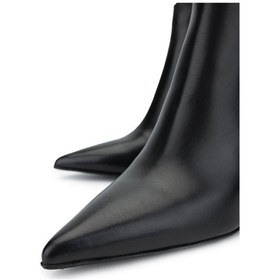 Resim Tamer Tanca Kadın Hakiki Deri Siyah Deri Topuklu Bot 1078 25130 Bn Bot Sk24-25 Sıyah Dr Siyah 