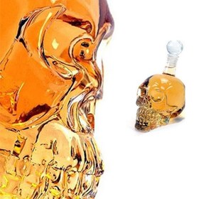 Resim Crystal Head Kuru Kafa Cam Şişe 350 Ml 