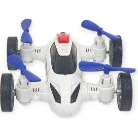 Resim Sürtmeli Drone Araba Hareketli Pervane - Beyaz (Lisinya) 