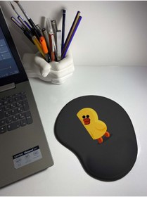 Resim rakkun shop Sevimli Ördek Baskılı Bilek Destekli Mouse Pad 