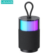 Resim Usams Şarjlı Taşınabilir RGB Renkli BT5.3 USB/AUX/SD 360 Derece Stereo Bluetooth Hoparlör YX012 Usams