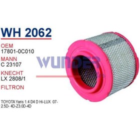 Resim WUNDER WH2062 HAVA FİLTRESİ - Toyota Uyumlu Hi-LUX 07- 