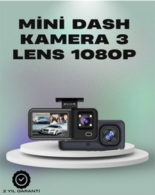 Resim 3 Kanallı Araç Kamerası Full Hd 1080p Kayıt, 2 Ekran, Park Göz 