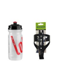 Resim Loli Şeffaf Bisiklet Matarası 600ml + Kafes 