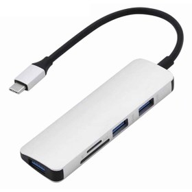 Resim Easy Buying T-693 Usb C Usb 3.0t C Hub Kart Okuyuculu 5 In 1 Usb-c Hub 