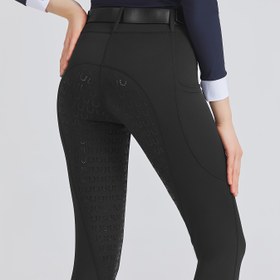 Resim Bahar/Yaz Profesyonel Tam Silikon Dar Yüksek Esneklik At Biniciliği Pantolon Binicilik Pantolonları Kemer Olmadan Silikon Pantolonlar At Biniciliği Spor Pantolonları 