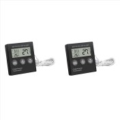 Resim Lillian 2x Dijital Buzdolabı Termometresi Sıcaklık Alarmı LCD Ekranlı Buzdolabı Dondurucu (Yurt Dışından) 