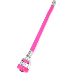 Resim Oynar Başlıklı Tasarruflu Kubar Musluk Borusu ve Başlığı Pembe 