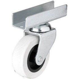 Resim 323 - 50x20 Mm Gri Uzun U Tablalı Teker 4 Adet 